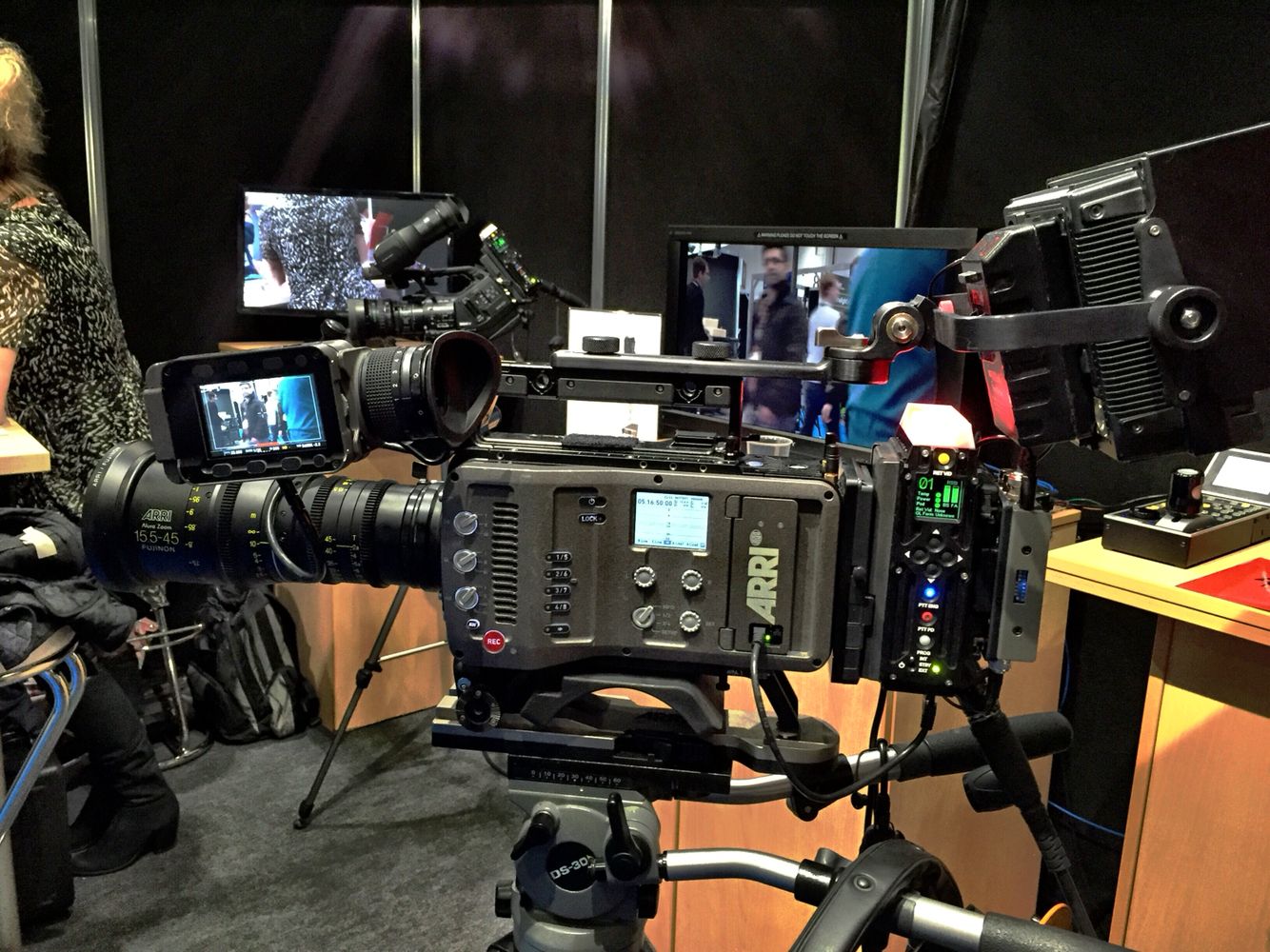 Live broadcasting camera setup